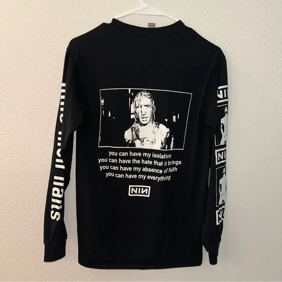 🖤 BLACK FRIDAY SALE TODAY ONLY! 🖤 Nine Inch Nails Size Small Long Sleeve Shirt - Picture 4 of 4